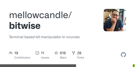 bitwisecmd|mellowcandle/bitwise: Terminal based bit manipulator in ncurses.